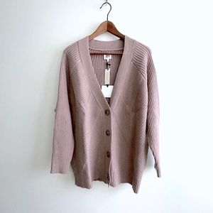 Anthropologie dRA Ribbed Button-Up Cardigan